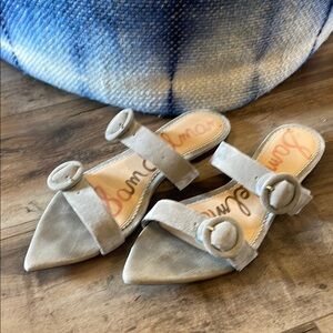 🏷️Sam Edelman Gray  Suede Women's Mules | 8 | gray unique style